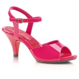 Pink Lack 8 cm BELLE-309 High Heel Sandaletten Damen