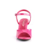 Pink Lack 8 cm BELLE-309 High Heel Sandaletten Damen