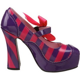 Pink Lila 13 cm KITTY-32 Damenschuhe mit hohem Absatz