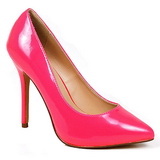 Pink Neon 13 cm AMUSE-20 pointed toe stiletto pumps