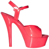 Pink Neon 15 cm Pleaser KISS-209UV Plateau High Heels