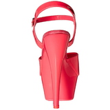 Pink Neon 15 cm Pleaser KISS-209UV Plateau High Heels