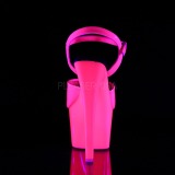 Pink Neon 18 cm ADORE-709UV Plateau High Heels