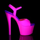 Pink Neon 18 cm Pleaser SKY-309UV Platform High Heels