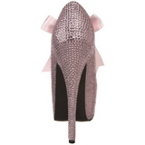 Pink Rhinestone 14,5 cm Burlesque TEEZE-04R Platform Pumps Women Shoes