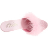 Pink Transparent 13 cm Fabulicious LIP-101-8 Plateau High Mules