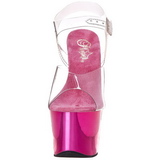 Pink Transparent 18 cm SKY-308 Plateau High Heels