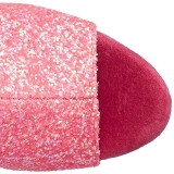 Pink glitter 18 cm ADORE-1018G damen stiefeletten mit plateausohle