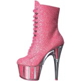 Pink glitter 18 cm ADORE-1020G damen stiefeletten mit plateausohle