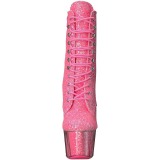 Pink glitter 18 cm ADORE-1020G damen stiefeletten mit plateausohle