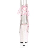 Pink glitter 18 cm UNICORN-1018C pole dance stiefeletten