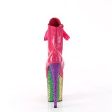 Pink glitter 20 cm FLAMINGO-1020HG exotic pole dance stiefeletten