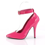 Pink lackpumps 13 cm SEDUCE-431 high heel pumps mit fesselriemchen