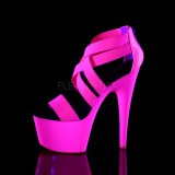 Pink neon 18 cm Pleaser ADORE-769UV pole dance high heels schuhe