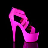 Pink neon 18 cm Pleaser ADORE-769UV pole dance high heels schuhe