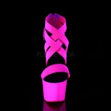 Pink neon 18 cm Pleaser ADORE-769UV pole dance high heels schuhe