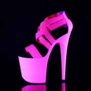 Pink neon 20 cm FLAMINGO-869UV Pole dancing high heels shoes