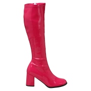 Pink patent boots 7,5 cm GOGO-300 High Heeled Womens Boots for Men