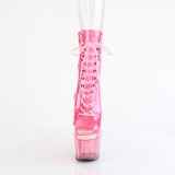 Pink transparent 18 cm ADORE-1021C exotic pole dance stiefeletten
