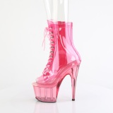 Pink transparent 18 cm ADORE-1021C exotic pole dance stiefeletten