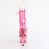 Pink transparent 18 cm ADORE-1021C exotic pole dance stiefeletten