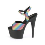Plateau regenbogen 18 cm ADORE-709REFL-02 pole dance high heels