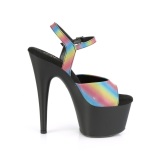 Plateau regenbogen 18 cm ADORE-709REFL-02 pole dance high heels