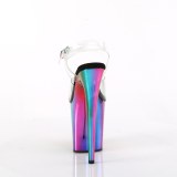 Plateau regenbogen 20 cm FLAMINGO-808RC pole dance high heels