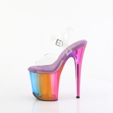 Plateau regenbogen 20 cm FLAMINGO pole dance high heels