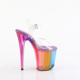 Plateau regenbogen 20 cm FLAMINGO pole dance high heels