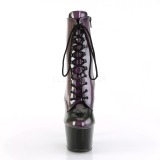 Purple Patent 18 cm ADORE-1020SHG Pole dancing ankle boots