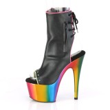 Rainbow 18 cm ADORE-1018RC-02 pole dance ankle boots