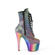 Rainbow 18 cm ADORE-1020RC-REFL pole dance ankle boots