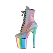 Rainbow 20 cm FLAMINGO-1020RC-REFL pole dance ankle boots