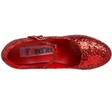 Red Glitter 11 cm MARYJANE-50G Platform Pumps Mary Jane