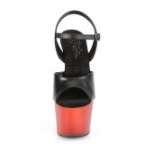 Red Leatherette 18 cm ADORE-709T platform pleaser sandals