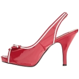 Red Patent 11,5 cm PINUP-10 big size sandals womens