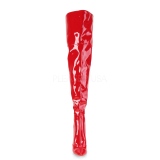 Red Patent 13 cm COURTLY-3012 Pleaser Overknee Boots