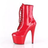 Red Patent 18 cm ADORE-1020 womens platform ankle boots