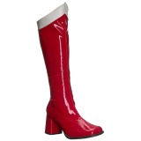 Red Patent 7,5 cm Funtasma GOGO-306 Women Knee Boots