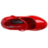 Red Shiny 11 cm MARYJANE-50 Mary Jane Platform Pumps