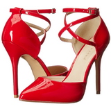 Red Shiny 13 cm AMUSE-25 Pumps High Heels for Men