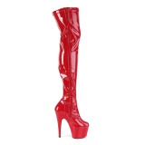 Red Shiny 18 cm ADORE-3000 High Heeled Overknee Boots