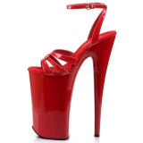 Red Shiny 25,5 cm Pleaser BEYOND-012 High Heels Platform