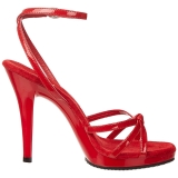 Red Varnish 12 cm FLAIR-436 High Heels for Men