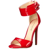 Red Varnish 13 cm SEXY-19 High Heeled Evening Sandals