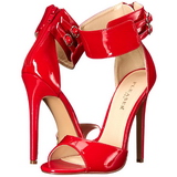 Red Varnish 13 cm SEXY-19 High Heeled Evening Sandals