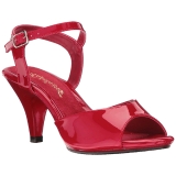 Red Varnish 8 cm BELLE-309 High Heels for Men