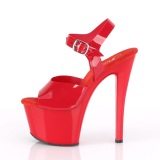 Red high heels 18 cm SKY-308N JELLY-LIKE stretch material platform high heels