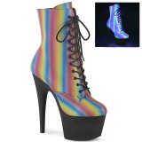 Regenbogen 18 cm ADORE-1020REFL-02 pole dance stiefeletten